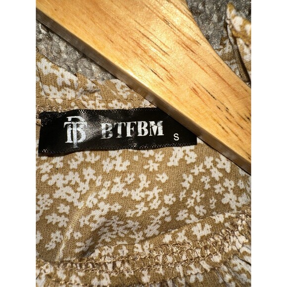 Waist-Defined Floral Hater Midi Dress WOMEN S Sleeveless Cottagecore Spring - Picture 15 of 16